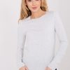 Grey Blouse in Women`s Blouses, Tunics with Cotton and Spandex
