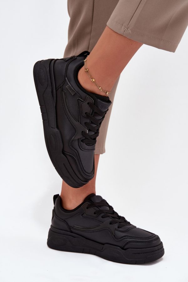 black Platform sneakers model 224932 Step in style