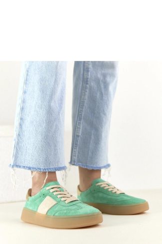 1115833 Green Sport Shoes...Fabric, Footbed and Platform Height
