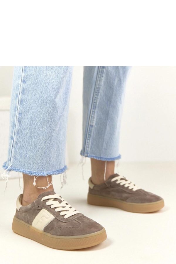 Brown Sport Shoes..Fabric, Footbed and Platform Height