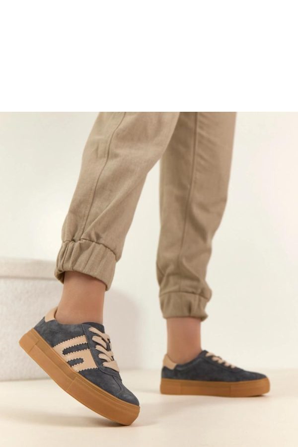 Grey Platform Sneakers..Fabric, Footbed and Platform Height