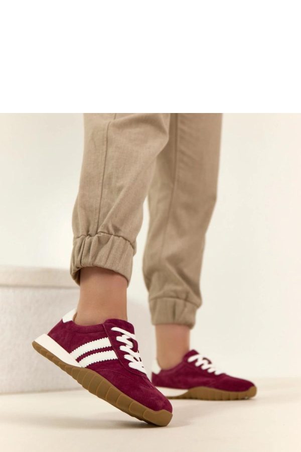 Red Sport Shoes...Fabric, Footbed and Sole Height