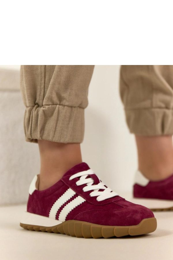 Red Sport Shoes...Fabric, Footbed and Sole Height
