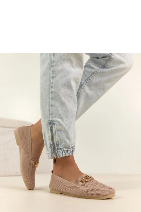 Pink Mocassin..Fabric and Footbed