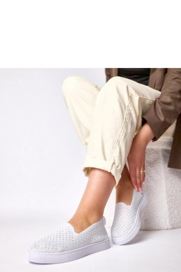 White Sneakers....Fabric, Footbed and Sole Height