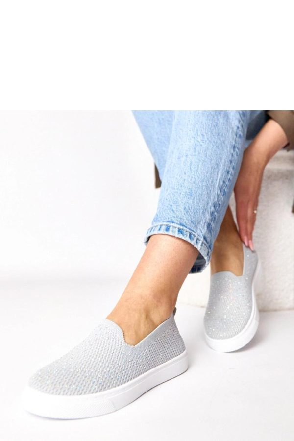 Grey Sneakers in Women`s Athletic Shoes, Trainers, Sneakers with Fabric, Footbed and Sole Height