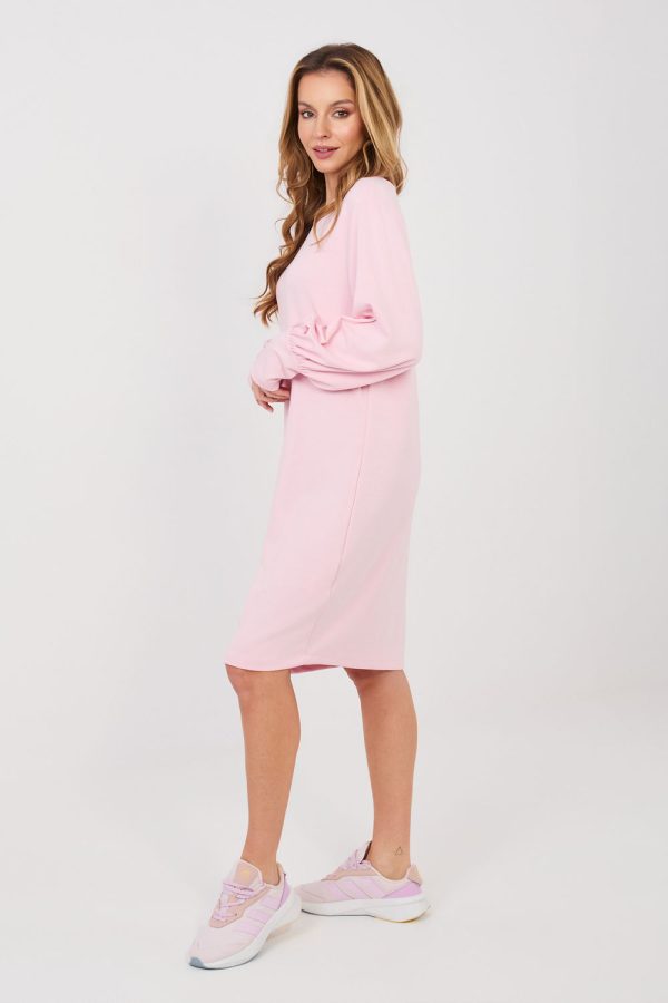 Pink Daydress in Day Dresses with Spandex and Viscose