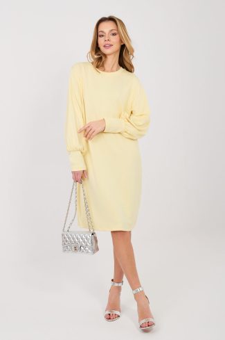 Yellow Daydress in Day Dresses with Spandex and Viscose