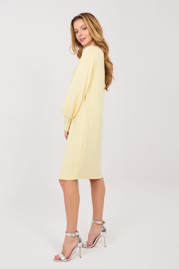 Yellow Daydress in Day Dresses with Spandex and Viscose