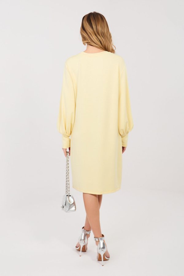 Yellow Daydress in Day Dresses with Spandex and Viscose