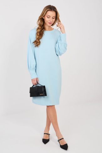 Blue Daydress in Day Dresses with Spandex and Viscose