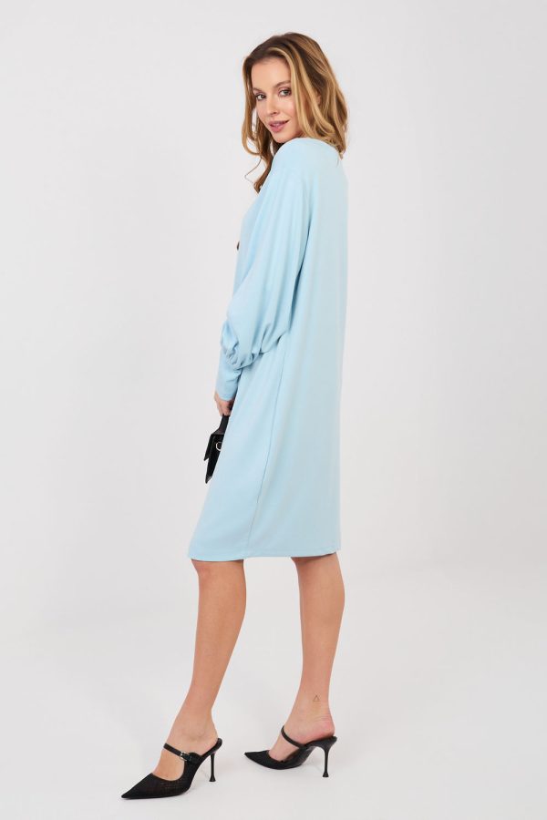 Blue Daydress in Day Dresses with Spandex and Viscose