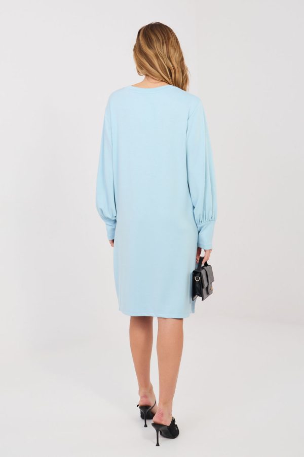 Blue Daydress in Day Dresses with Spandex and Viscose