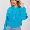 blue Corduroy jacket model 224985 Rue Paris