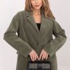 Green Jacket in Jackets, Vests For Women with Cotton and Spandex