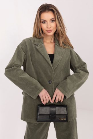 Green Jacket in Jackets, Vests For Women with Cotton and Spandex