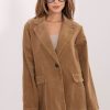 Brown Jacket in Jackets, Vests For Women with Cotton and Spandex