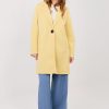 Yellow Coat in Women`s Coats, Jackets with Spandex and Polyester