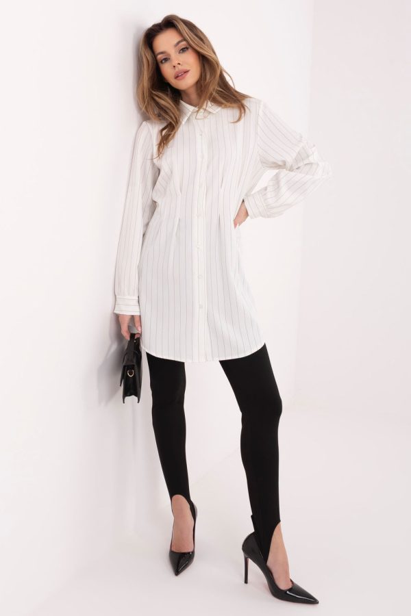 Beige Daydress in Day Dresses with Spandex, Polyester and Viscose