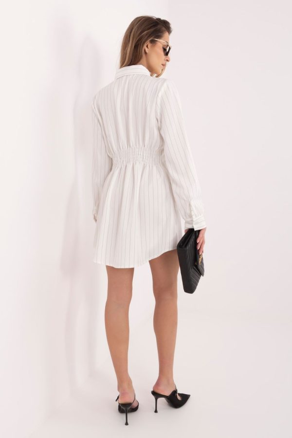 Beige Daydress in Day Dresses with Spandex, Polyester and Viscose
