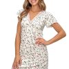 Beige Nightshirt in Nightgowns, Nighties, Sleep Shirts with Spandex and Viscose