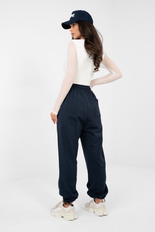 Navy Blue Tracksuit Trousers in Pants, Trousers, Shorts with Cotton