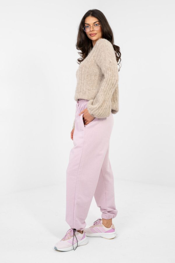 Violet Tracksuit Trousers in Pants, Trousers, Shorts with Cotton