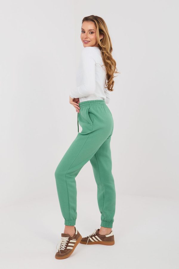 Green Tracksuit Trousers in Pants, Trousers, Shorts with Cotton and Polyester