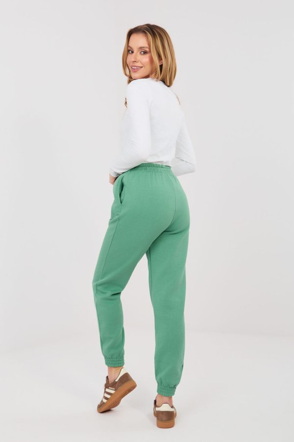Green Tracksuit Trousers in Pants, Trousers, Shorts with Cotton and Polyester
