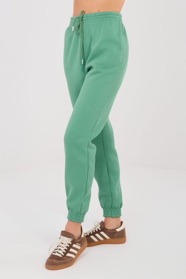 Green Tracksuit Trousers in Pants, Trousers, Shorts with Cotton and Polyester