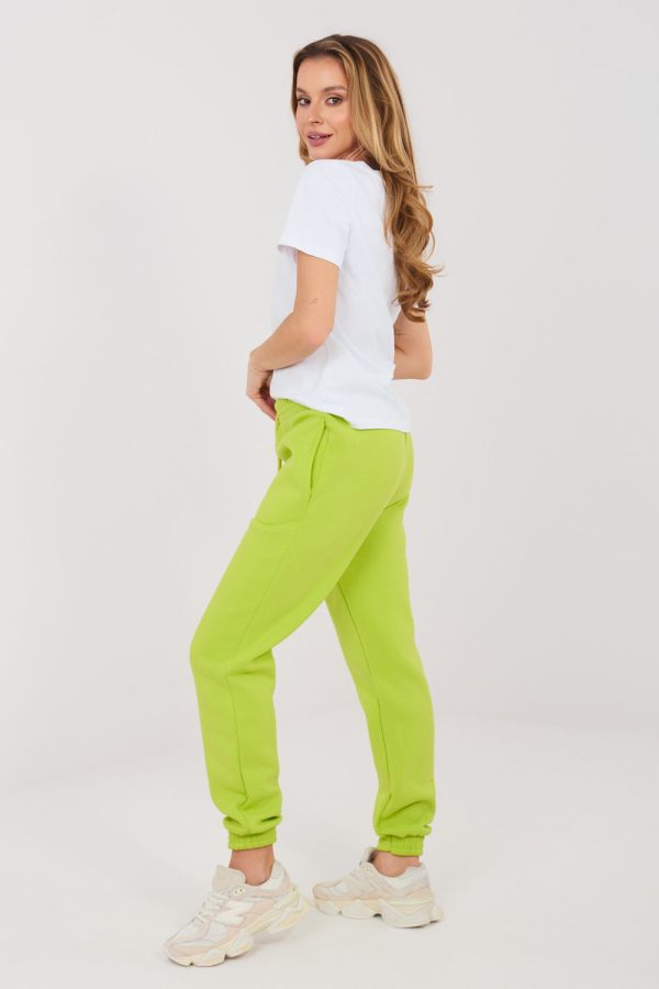 Green Tracksuit Trousers in Pants, Trousers, Shorts with Cotton and Polyester