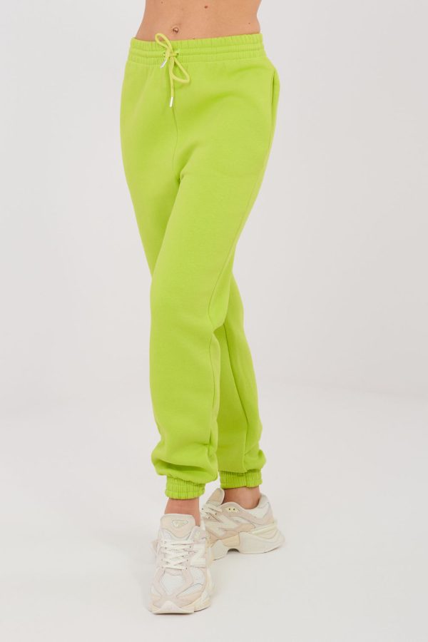 Green Tracksuit Trousers in Pants, Trousers, Shorts with Cotton and Polyester