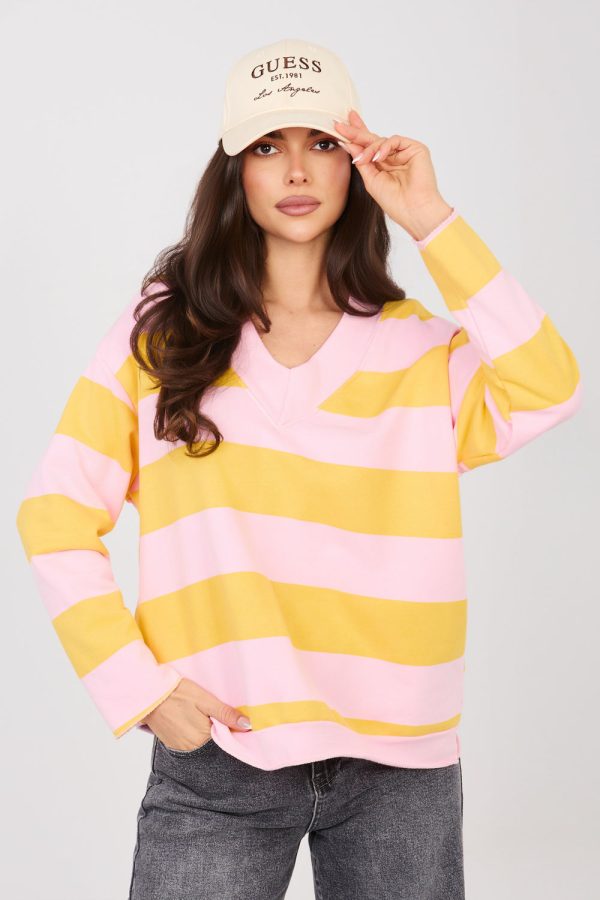 Yellow Sweatshirt in Sweatshirts For Women with Cotton and Polyester