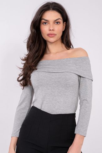 Grey Blouse in Women`s Blouses, Tunics with Viscose