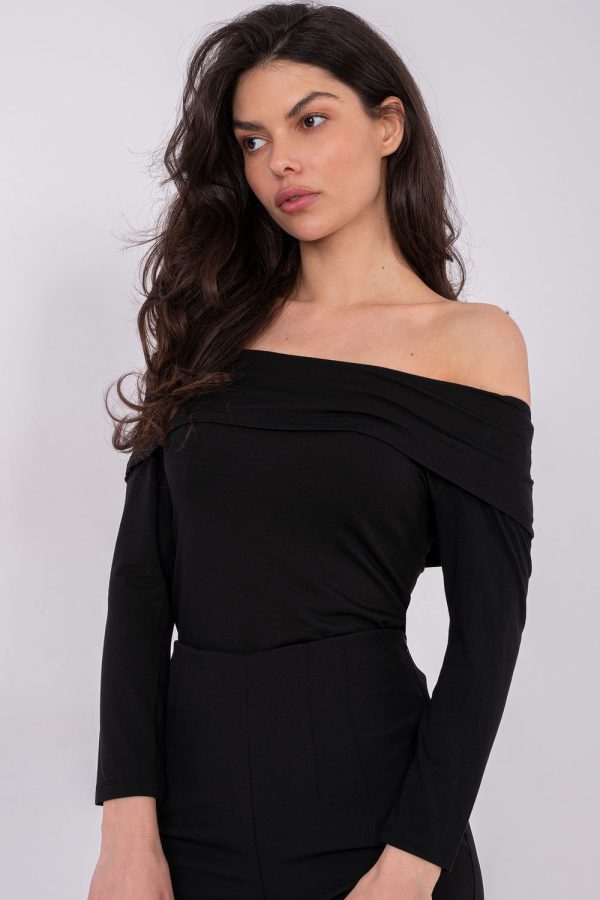 Black Blouse in Women`s Blouses, Tunics with Viscose