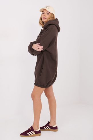 Brown Daydress in Day Dresses with Cotton and Spandex