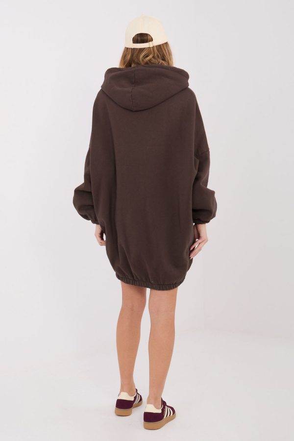 Brown Daydress in Day Dresses with Cotton and Spandex
