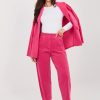 Pink Corduroy Trousers in Pants, Trousers, Shorts with Cotton and Spandex