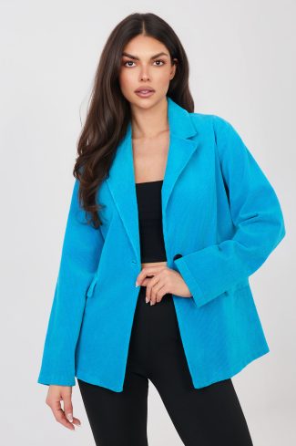 Blue Jacket in Jackets, Vests For Women with Cotton and Spandex