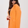 Orange Jacket in Jackets, Vests For Women with Cotton and Spandex