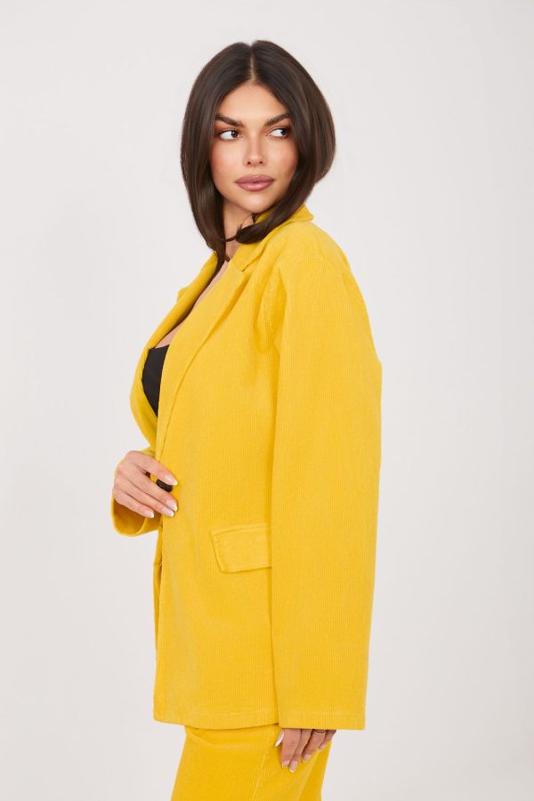 Yellow Jacket in Jackets, Vests For Women with Cotton and Spandex