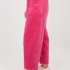 Pink Corduroy Trousers in Pants, Trousers, Shorts with Cotton and Spandex