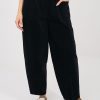 Black Corduroy Trousers in Pants, Trousers, Shorts with Cotton and Spandex