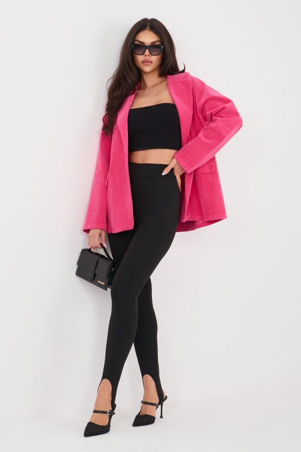 Pink Jacket in Jackets, Vests For Women with Cotton and Spandex