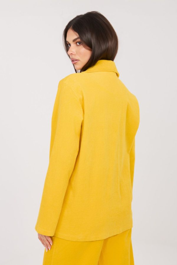 Yellow Jacket in Jackets, Vests For Women with Cotton and Spandex