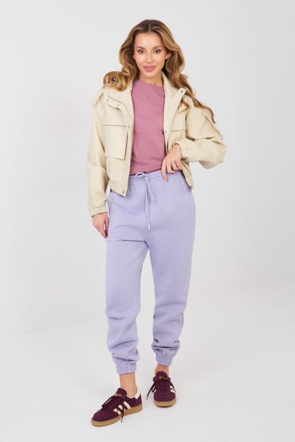 Violet Tracksuit Trousers in Pants, Trousers, Shorts with Cotton and Polyester