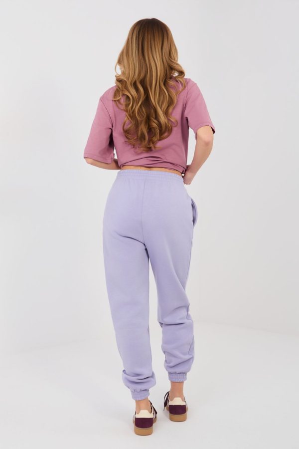 Violet Tracksuit Trousers in Pants, Trousers, Shorts with Cotton and Polyester
