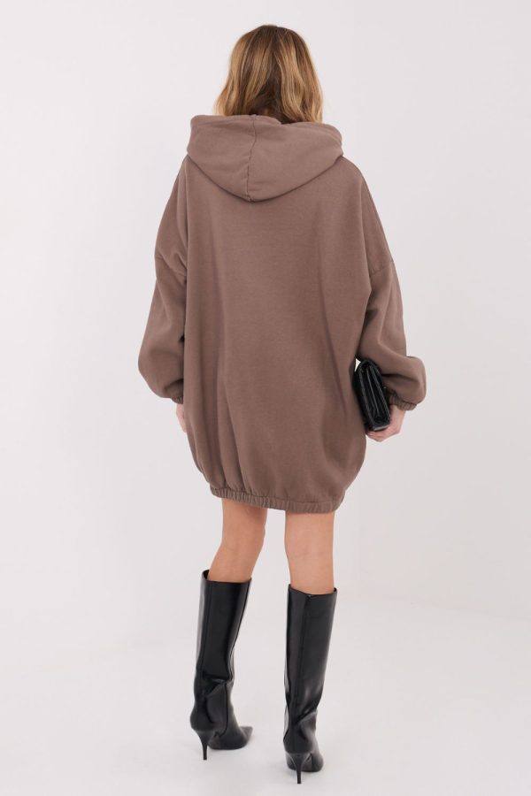 Beige Daydress in Day Dresses with Cotton and Spandex