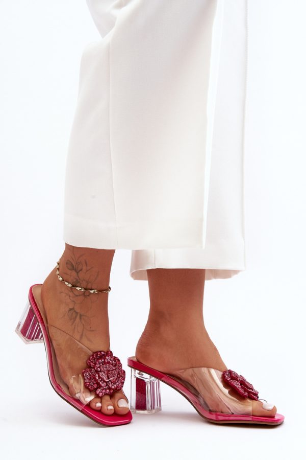 pink Heeled sandals model 225121 Step in style