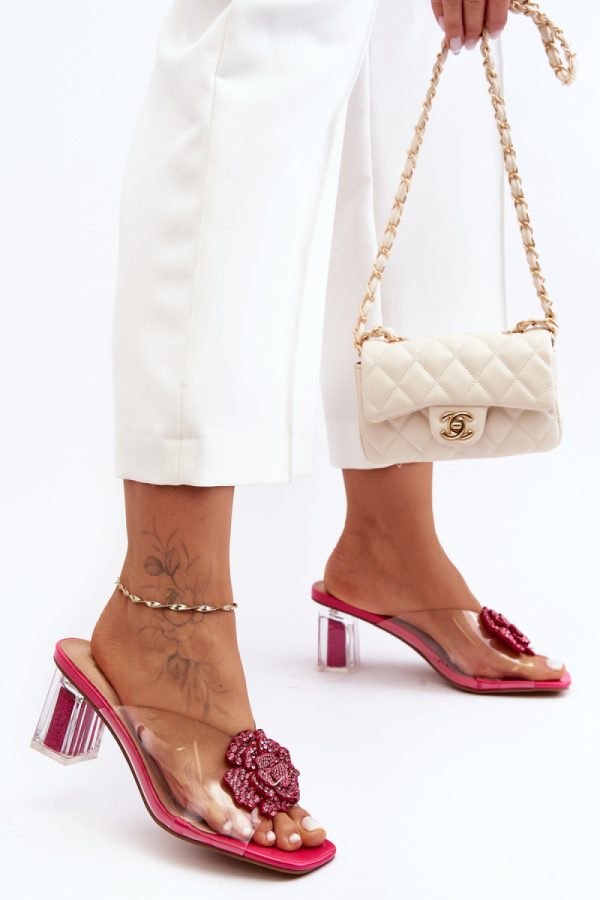 pink Heeled sandals model 225121 Step in style